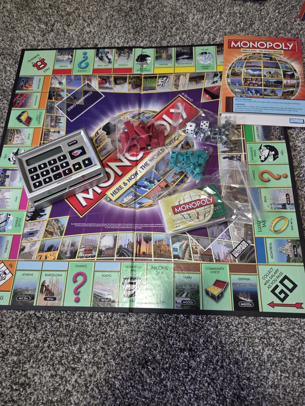 Monopoly World Here & Now: The World Edition COMPLETE Hasbro Electronic 2008
